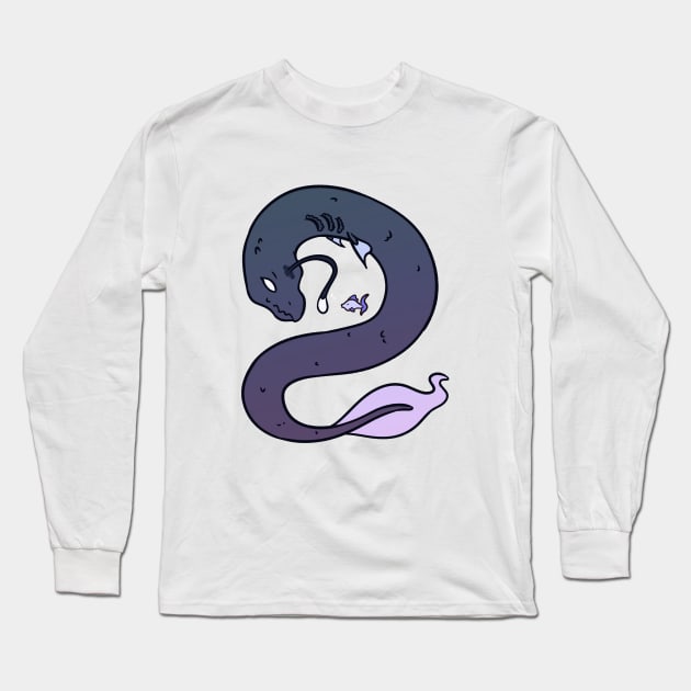 Sea Monster Long Sleeve T-Shirt by BirdPresident